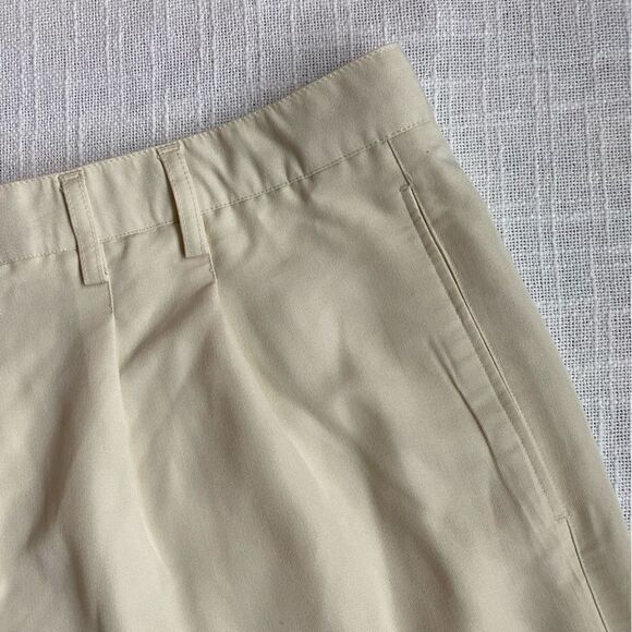 Caribbean Joe Cream Dressy Shorts Pleated Front - Picture 7 of 12